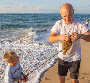 family fishing